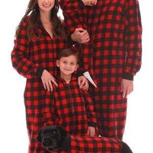 Red and Black Plaid Kids Pajamas